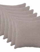 vidaXL Калъфка за възглавница 6 pcs HEERLEN Светлосиво 50 x 50 cm