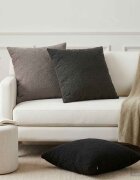 vidaXL Калъфка за възглавница 6 pcs HEERLEN Тъмносиво 65 х 65 см Букле
