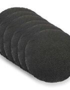 vidaXL Калъфка за възглавница 6 pcs HEERLEN Тъмносиво Ø 60 cm Букле