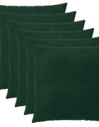 vidaXL Калъфка за възглавница 6 pcs HEERLEN Тъмнозелено 55 x 55 см