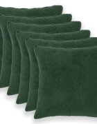vidaXL Калъфка за възглавница 6 pcs HEERLEN Тъмнозелено 80 x 80 cm