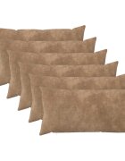 vidaXL Калъфка за възглавница 6 pcs HEERLEN Таупе 40 x 80 cm