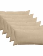 vidaXL Калъфка за възглавница 6 pcs HEERLEN Таупе 40 x 80 cm кордурой