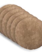 vidaXL Калъфка за възглавница 6 pcs HEERLEN Таупе Ø 40 cm