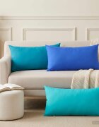 vidaXL Калъфка за възглавница 6 pcs HEERLEN Тюркоаз 40 x 80 cm