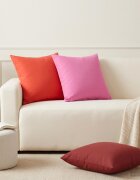 vidaXL Калъфка за възглавница 6 pcs HEERLEN Виненочервен 45 x 45 cm