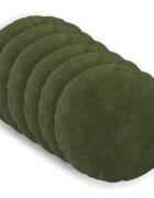 vidaXL Калъфка за възглавница 6 pcs HEERLEN Зелено Ø 40 cm