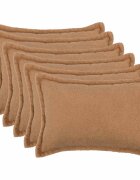 vidaXL Калъфка за възглавница 6 pcs HOUTEN Бежово 50 x 70 cm Букле