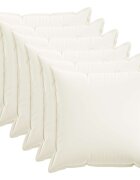 vidaXL Калъфка за възглавница 6 pcs HOUTEN Бяло 70 x 70 cm