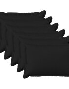 vidaXL Калъфка за възглавница 6 pcs HOUTEN Черно 40 x 60 cm