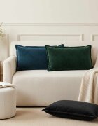 vidaXL Калъфка за възглавница 6 pcs HOUTEN Черно 40 x 80 cm Кадифе