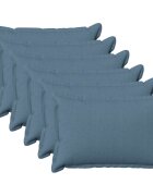 vidaXL Калъфка за възглавница 6 pcs HOUTEN Дънково син 50 x 75 cm
