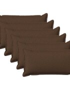 vidaXL Калъфка за възглавница 6 pcs HOUTEN Кафяво 40 x 70 cm