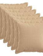 vidaXL Калъфка за възглавница 6 pcs HOUTEN Кремаво 50 x 50 cm