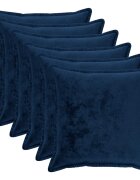 vidaXL Калъфка за възглавница 6 pcs HOUTEN Морски син 80 x 80 cm