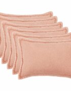 vidaXL Калъфка за възглавница 6 pcs HOUTEN Розово 30 x 50 cm Букле