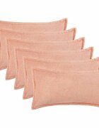 vidaXL Калъфка за възглавница 6 pcs HOUTEN Розово 40 x 80 cm Букле