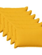 vidaXL Калъфка за възглавница 6 pcs HOUTEN Светло жълто 50 x 70 cm