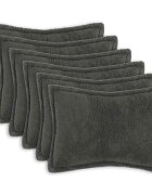 vidaXL Калъфка за възглавница 6 pcs HOUTEN Тъмносиво 40 x 60 cm Букле