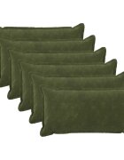 vidaXL Калъфка за възглавница 6 pcs HOUTEN Зелено 40 x 70 cm