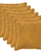 vidaXL Калъфка за възглавница 6 pcs HOUTEN Жълто 40 x 40 cm