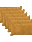 vidaXL Калъфка за възглавница 6 pcs HOUTEN Жълто 40 x 70 cm