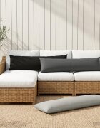 vidaXL Калъфка за възглавница HEERLEN Антрацит 40 x 145 см Полиестер
