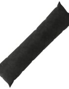 vidaXL Калъфка за възглавница HEERLEN Черно 40 x 145 см Кадифе