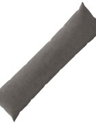 vidaXL Калъфка за възглавница HEERLEN Тъмносиво 40 x 145 см кордурой