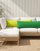 vidaXL Калъфка за възглавница HEERLEN Зелено 40 x 145 см Полиестер