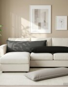 vidaXL Калъфка за възглавница HOUTEN Антрацит 40 x 145 см Полиестер