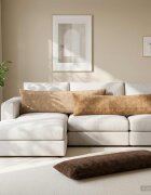 vidaXL Калъфка за възглавница HOUTEN Кремаво 40 x 145 см