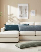 vidaXL Калъфка за възглавница HOUTEN Синьо 40 x 145 см Тъкан Шенил