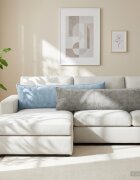 vidaXL Калъфка за възглавница HOUTEN Светлосиньо 40 x 145 см
