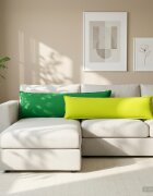 vidaXL Калъфка за възглавница HOUTEN Яркозелено. 40 x 145 см Полиестер