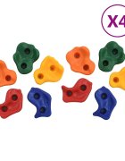 vidaXL Камъни за катерене 40 бр PE многоцветни