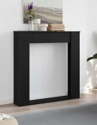 vidaXL Камина облицовка черен дъб 100x20x100 см инженерна дървесина