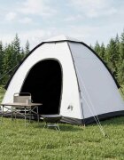 vidaXL Къмпинг наметало 2-местен Бял blackout