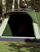 vidaXL Къмпинг палатка кабинна 4-местна зелена бързо освобождаване