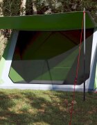 vidaXL Къмпинг палатка за 2 души зелена водоустойчива