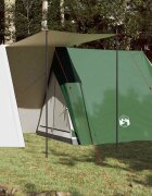 vidaXL Къмпинг палатка за 3 души зелена водоустойчива