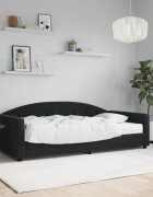 vidaXL Канапе с матрак черно 100x200 см кадифе
