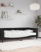 vidaXL Канапе с матрак черно 100x200 см кадифе