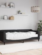vidaXL Канапе с матрак черно 80x200 см плат