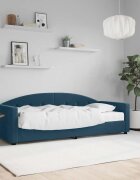 vidaXL Канапе с матрак синьо 80x200 см кадифе