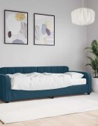 vidaXL Канапе с матрак синьо 80x200 см кадифе