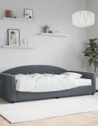 vidaXL Канапе с матрак тъмносиво 100x200 см кадифе