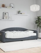 vidaXL Канапе с матрак тъмносиво 80x200 см кадифе