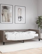 vidaXL Канапе с матрак таупе 100x200 см плат