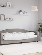 vidaXL Канапе с матрак таупе 80x200 см плат